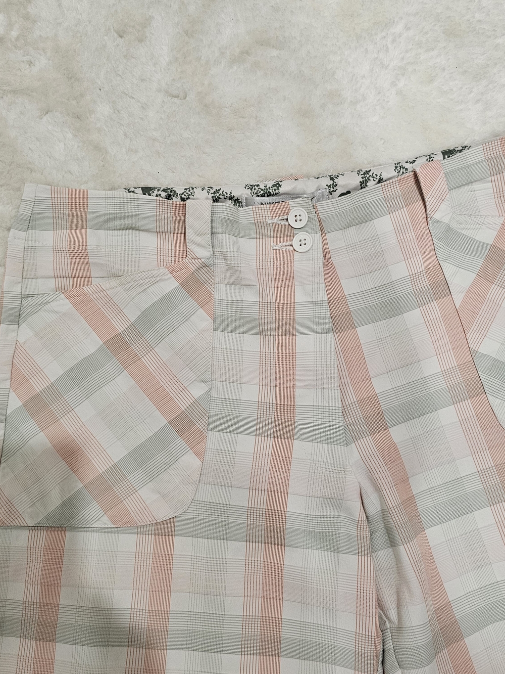 Nike Golf Plaid Bermuda Shorts Old Money Preppy Country Club Quiet Luxury Sz 12 - Picture 4 of 14